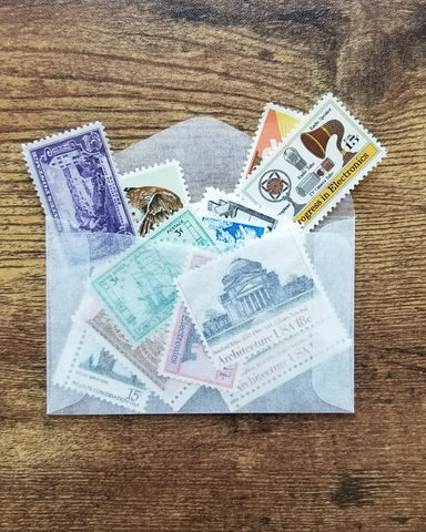 Vintage stamp pack for mailing (or photo styling!)