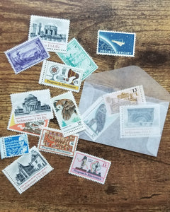 Vintage stamp pack for mailing (or photo styling!)