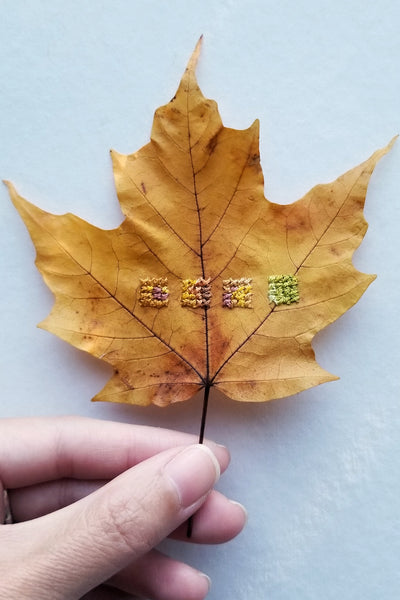 Stitched leaf series - Pt.7