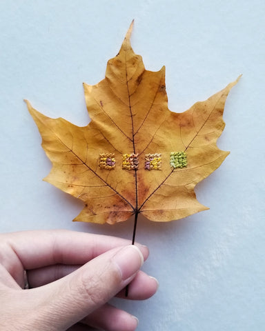 Stitched leaf series - Pt.7