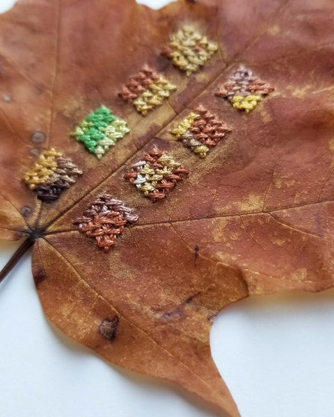 Stitched leaf series - Pt.4