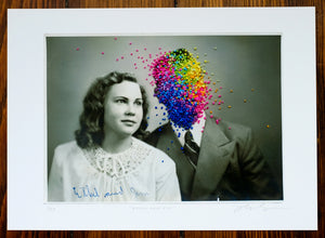 Ethel & Jim - limited edition embellished art print