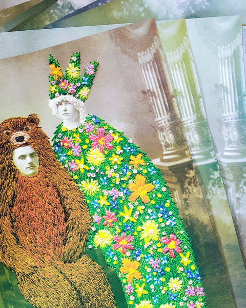 "Seconds" - The queen and the bear - screenprint