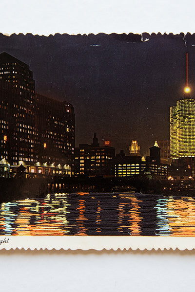 Chicago River at night